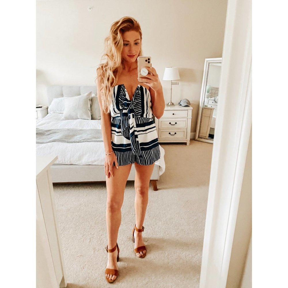 New Lulu's Delphi Tie Romper - image 4